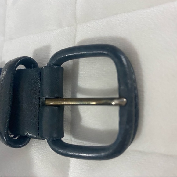 Maus&Hoffman Navy Blue Hand Braided Elastic Belt S 42. Measurement 44inches. - Picture 9 of 11